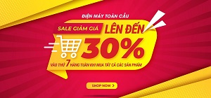 Giảm giá lên đến 30%